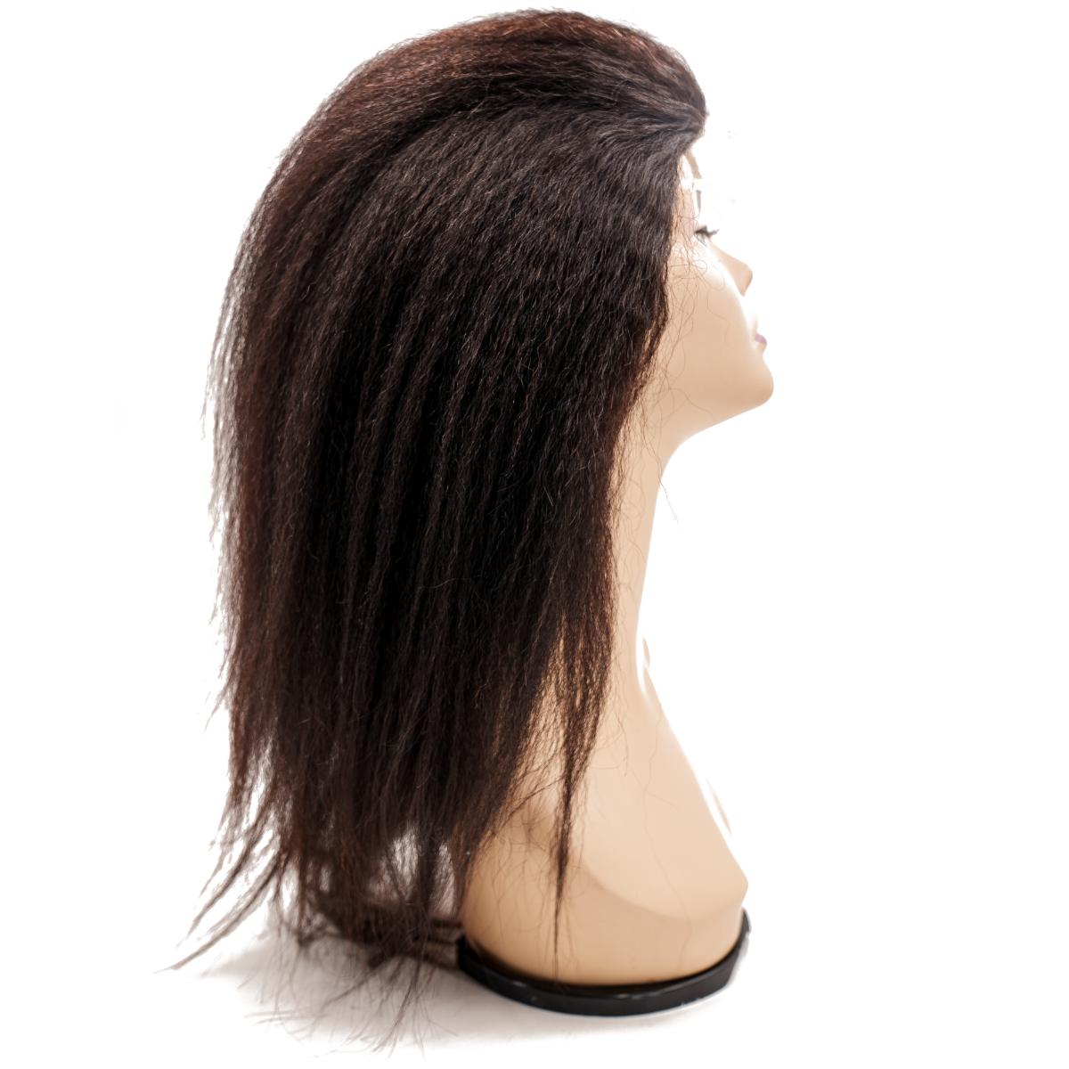 kinky straight silicone skin medical wig