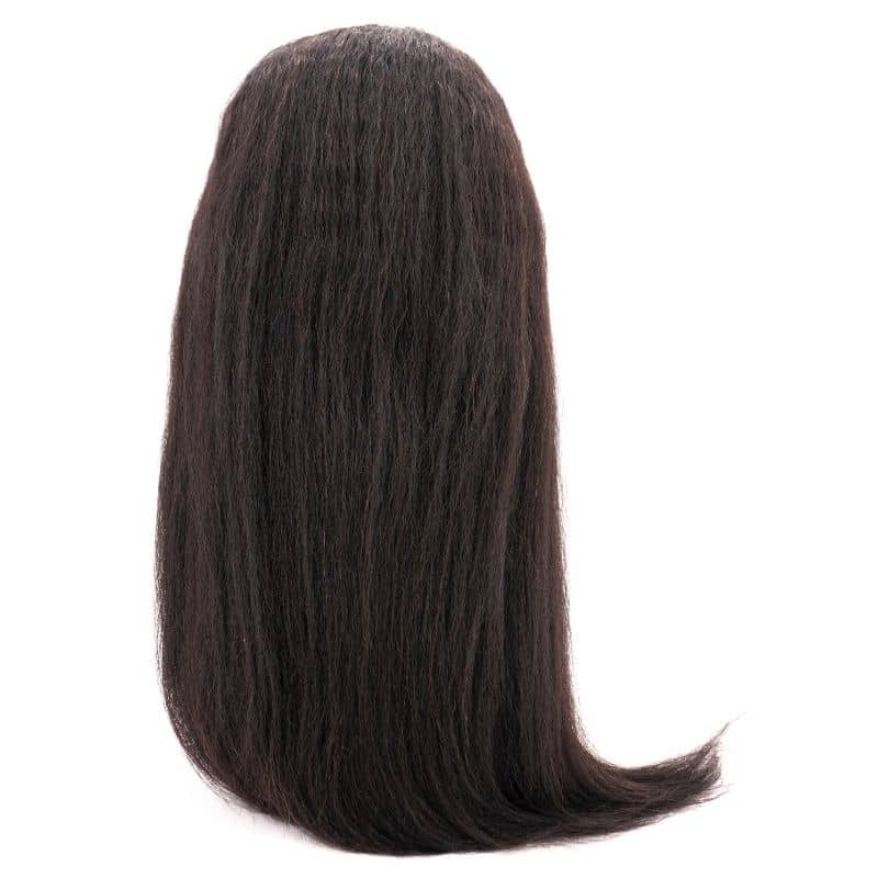 Back of kinky straight u part wig