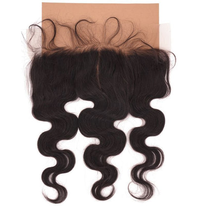Malaysian Body Wave Frontal on Brown Background