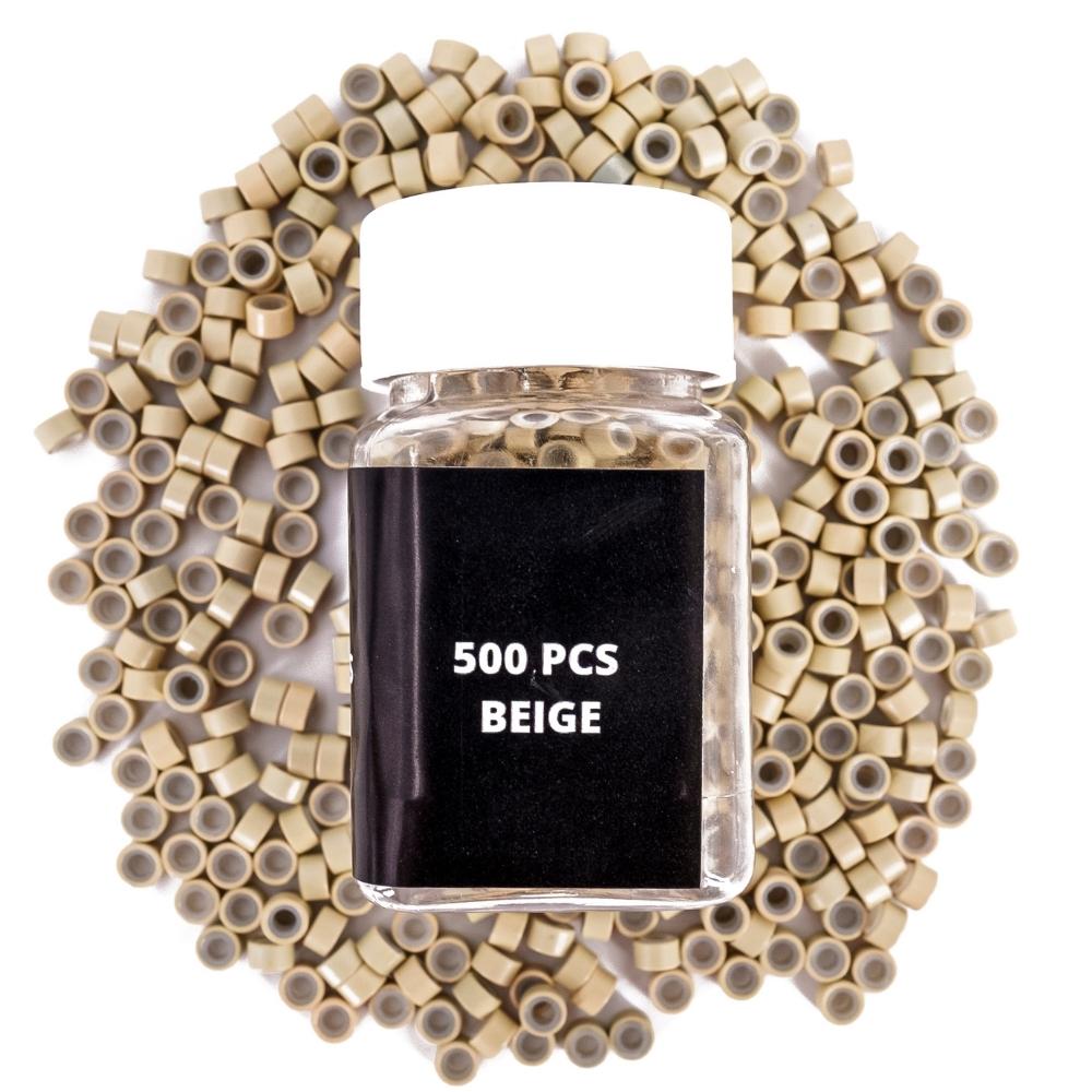Beige Micro Beads 5x3x3 mm (500 Pieces) - Private Label