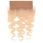 Blonde Body Wave 13x4 Transparent Lace Human Hair Frontal - Private Label