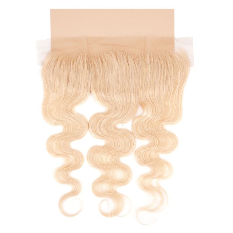 Blonde Body Wave 13x4 Transparent Lace Human Hair Frontal - Private Label