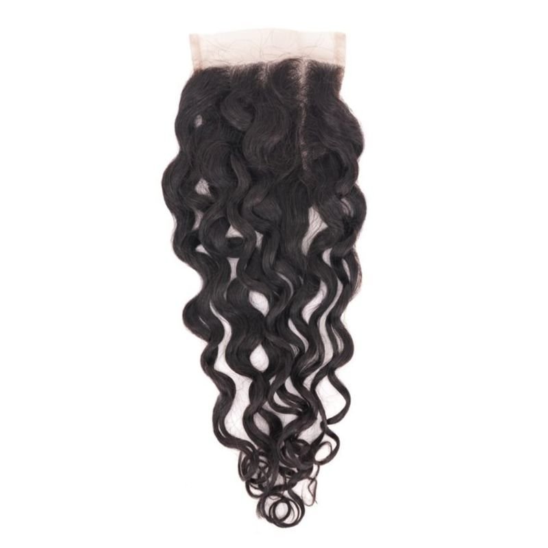 Spanish Wave 4x4 Transparent Lace Human Hair Closure - Private Label