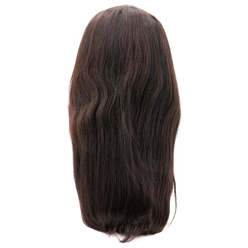 Back of Straight closure wig