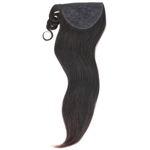 1B natural color straight ponytail extensions