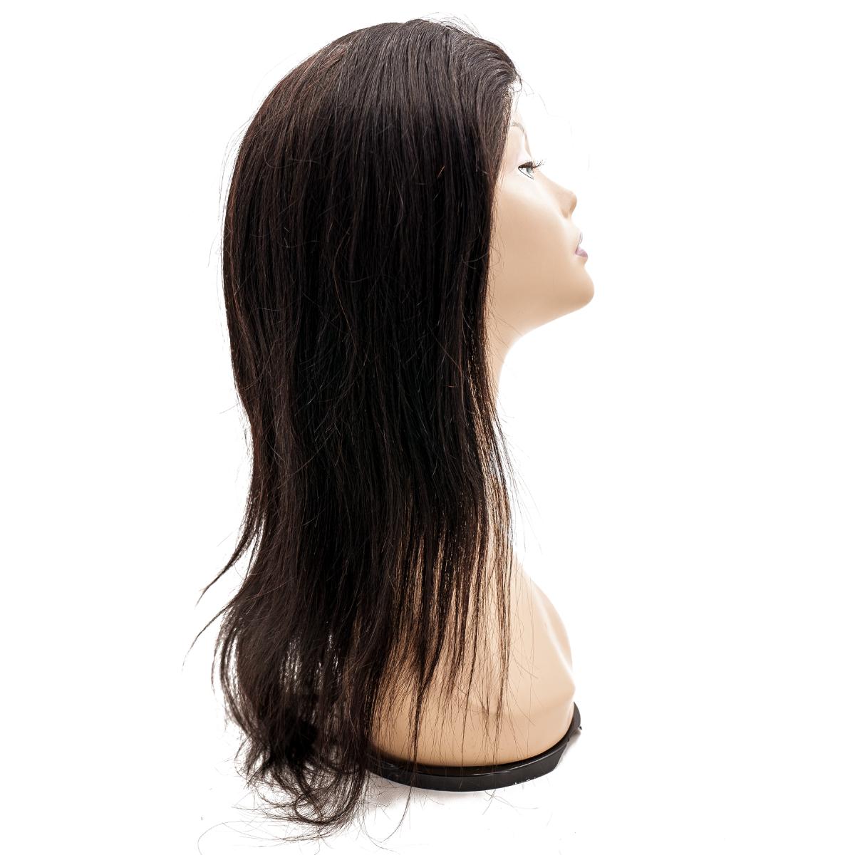 Straight Skin Polyurethane Medical Wig