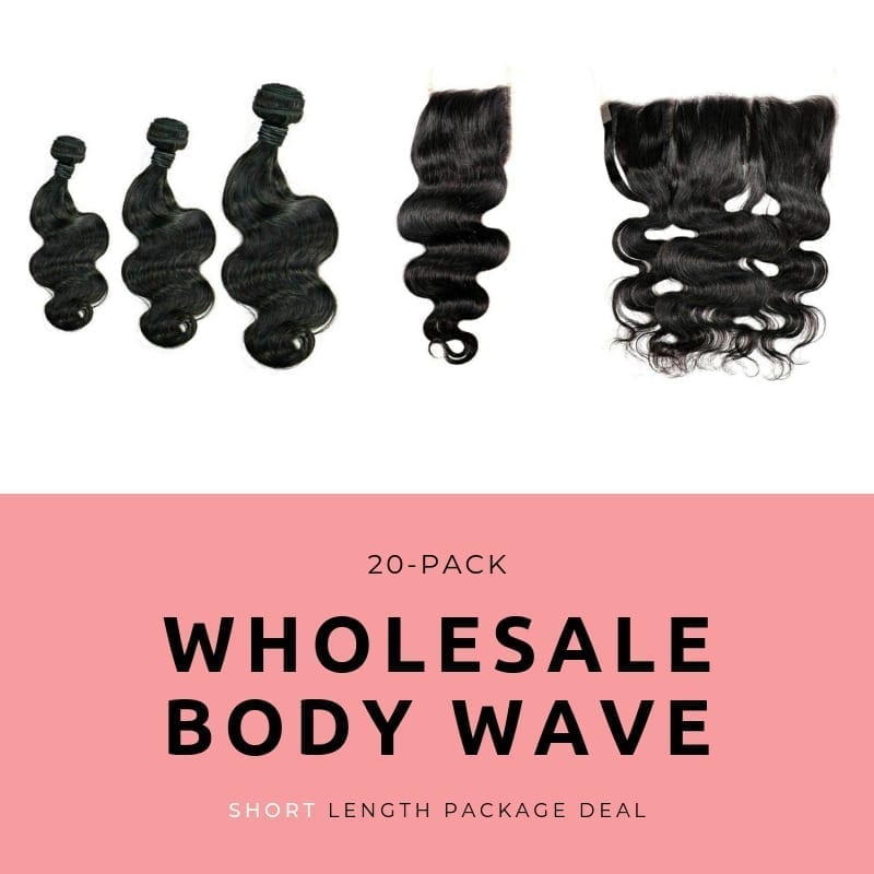 wholesale Brazilian Body Wave Short Length Package Deal