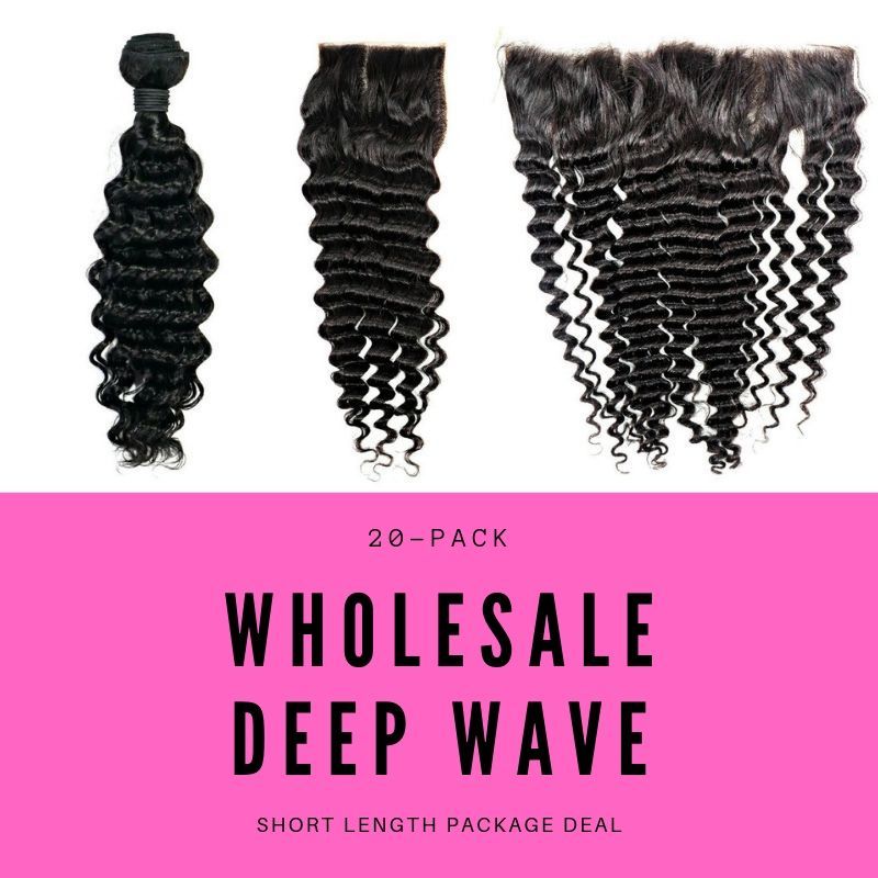 wholesale Brazilian Deep Wave Short Length Package Deal